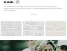 Tablet Screenshot of flannelbrand.com